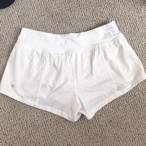 Lululemon White Shorts
